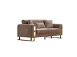 Lotus Cream Convertible Loveseat by Furnia at Eve Furniture