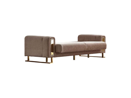 Lotus Cream Convertible Sofa by Furnia at Eve Furniture