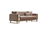 Lotus Cream Convertible Sofa by Furnia at Eve Furniture