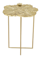 Lotus Gold Side Table by Zuomod at Eve Furniture