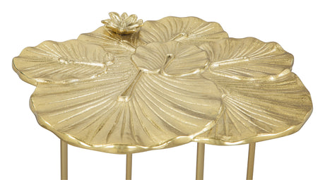 Lotus Gold Side Table by Zuomod at Eve Furniture