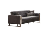 Lotus Grey Convertible Sofa by Furnia at Eve Furniture