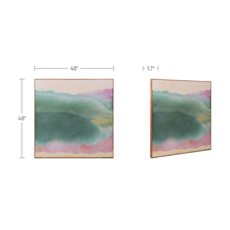 Lotus Multicolor Framed Painting by MOES at Eve Furniture