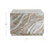 Lou Light Brown Outdoor Coffee Table by Moe's Home at Eve Furniture