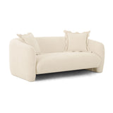 Lou Sandstone Textured Fabric Loveseat by TOV Furniture at Eve Furniture