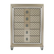 Loudon Champagne Metallic Chest by Homelegance at Eve Furniture