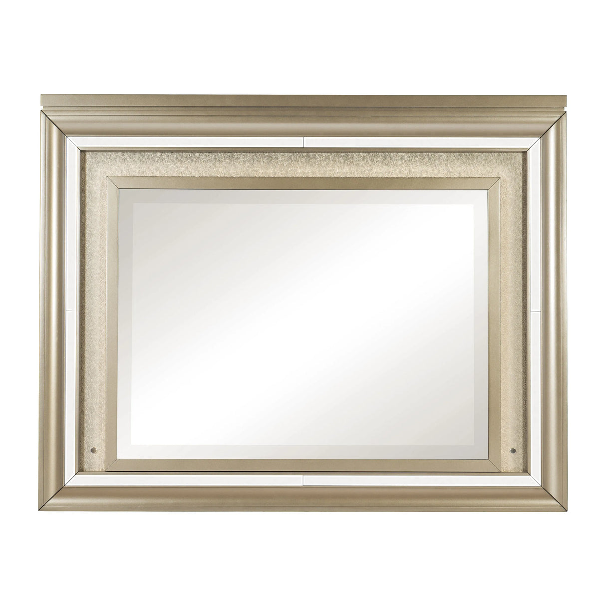 Loudon Champagne Metallic Mirror (Mirror Only) with LED Lighting by Homelegance at Eve Furniture