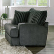 Loughlin Gun Metal Chair by Furniture of America at Eve Furniture