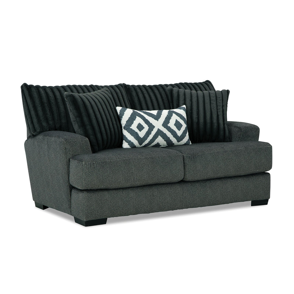 Loughlin Gun Metal Sofa & Loveseat by Furniture of America at Eve Furniture