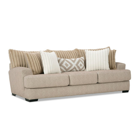 Loughlin Light Brown Sofa & Loveseat by Furniture of America at Eve Furniture