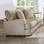 Loughlin Light Brown Loveseat by Furniture of America at Eve Furniture