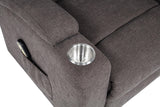 Louie Brown Chenille Upholstered Power Lift Massage Chair by Coaster at Eve Furniture