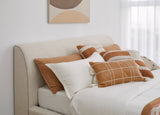 Louis Natural King Upholstered Platform Bed by Modus Furniture at Eve Furniture