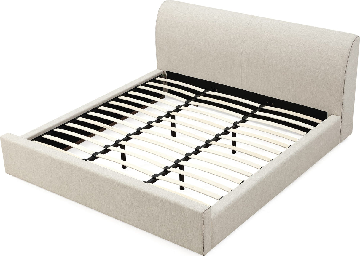 Louis Natural King Upholstered Platform Bed by Modus Furniture at Eve Furniture