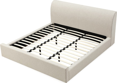 Louis Natural Queen Upholstered Platform Bed by Modus Furniture at Eve Furniture