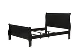 Louis Philip Black Full Sleigh Bed by Crown Mark at Eve Furniture