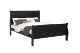 Louis Philip Black Full Sleigh Bed by Crown Mark at Eve Furniture
