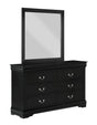 Louis Philip Black Mirror by Crown Mark at Eve Furniture