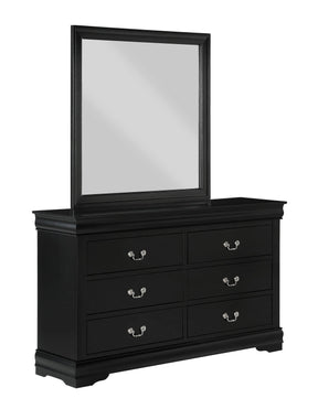 Louis Philip Black Mirror by Crown Mark at Eve Furniture