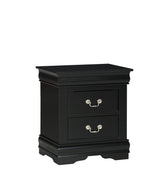 Louis Philip Black Nightstand by Crown Mark at Eve Furniture