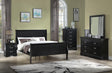 Louis Philip Black Sleigh Bedroom Set by Crown Mark at Eve Furniture