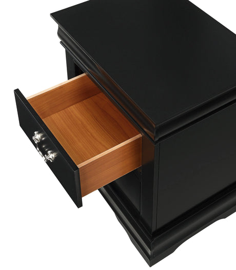 Louis Philip Black Sleigh Youth Bedroom Set by Crown Mark at Eve Furniture