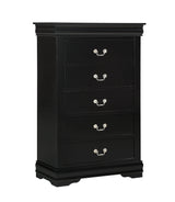 Louis Philip Black Sleigh Youth Bedroom Set by Crown Mark at Eve Furniture