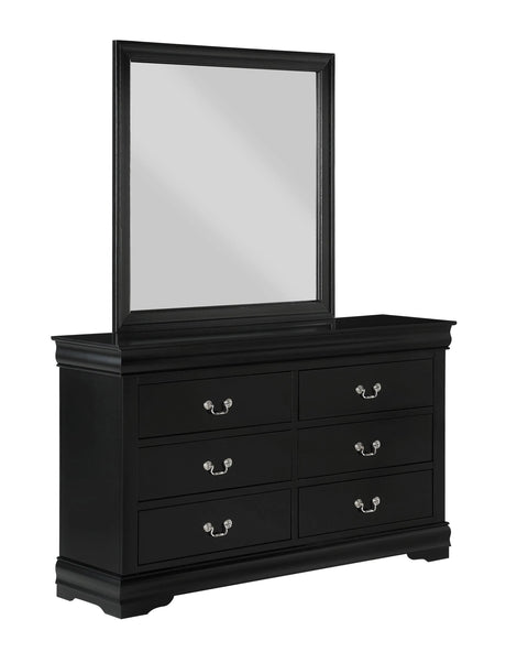 Louis Philip Black Sleigh Youth Bedroom Set by Crown Mark at Eve Furniture