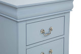 Louis Philip Blue Nightstand by Crown Mark at Eve Furniture