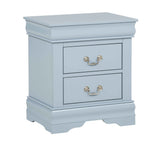 Louis Philip Blue Nightstand by Crown Mark at Eve Furniture