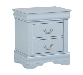Louis Philip Blue Nightstand by Crown Mark at Eve Furniture