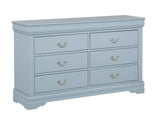 Louis Philip Blue Sleigh Bedroom Set by Crown Mark at Eve Furniture