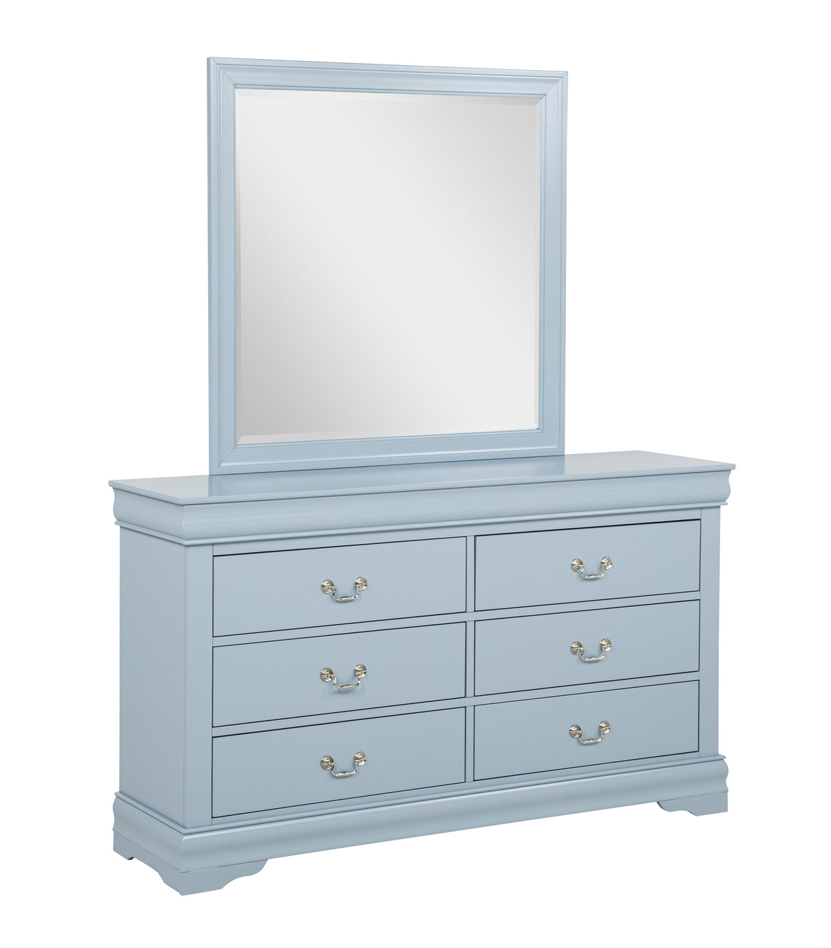 Louis Philip Blue Sleigh Youth Bedroom Set
