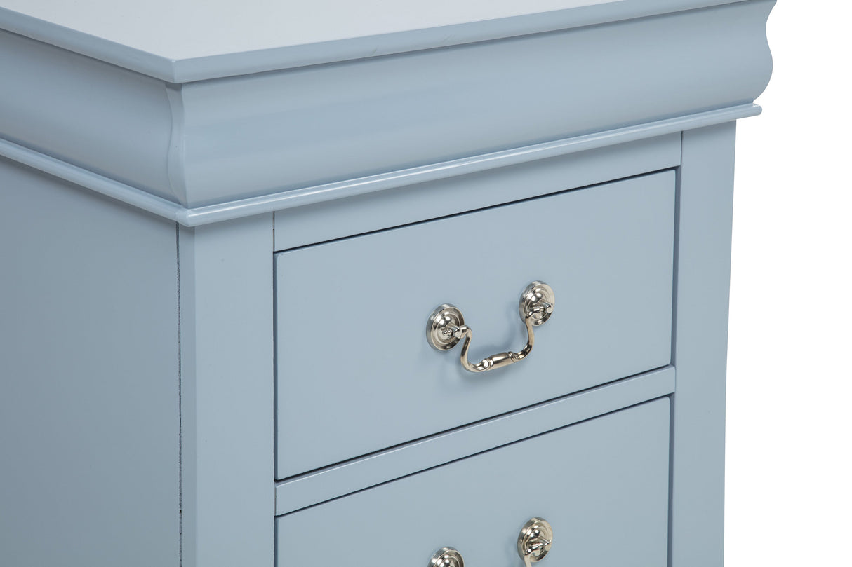 Louis Philip Blue Sleigh Youth Bedroom Set