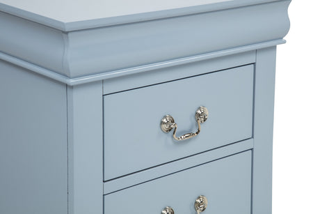 Louis Philip Blue Sleigh Youth Bedroom Set by Crown Mark at Eve Furniture
