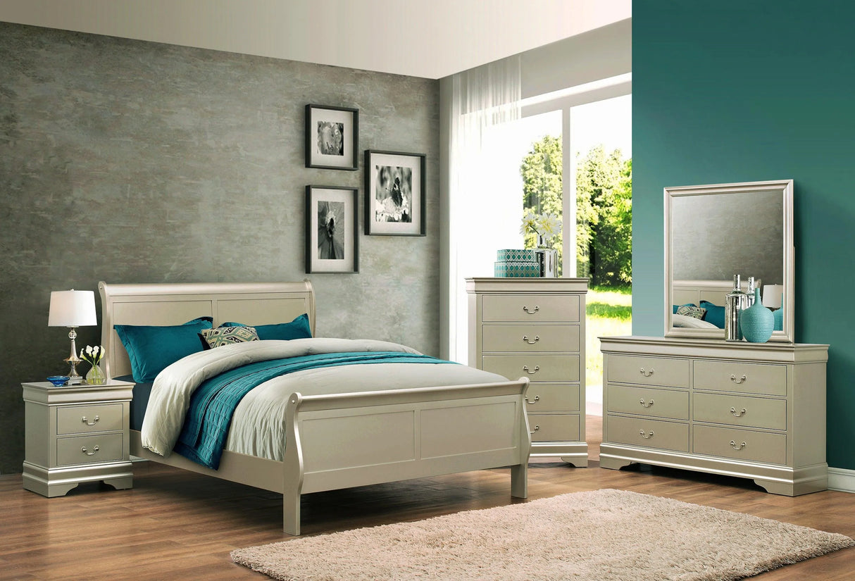 Louis Philip Champagne Bedroom Mirror (Mirror Only) by Crown Mark at Eve Furniture