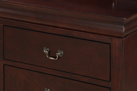 Louis Philip Cherry Dresser by Crown Mark at Eve Furniture