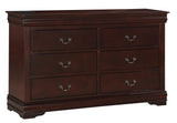 Louis Philip Cherry Dresser by Crown Mark at Eve Furniture