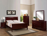 Louis Philip Cherry Mirror (Mirror Only) by Crown Mark at Eve Furniture