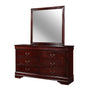 Louis Philip Cherry Mirror (Mirror Only) by Crown Mark at Eve Furniture