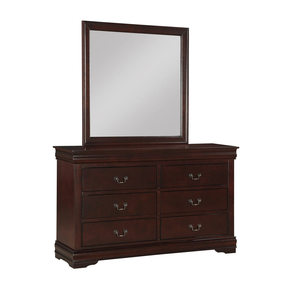 Louis Philip Cherry Sleigh Youth Bedroom Set by Crown Mark at Eve Furniture