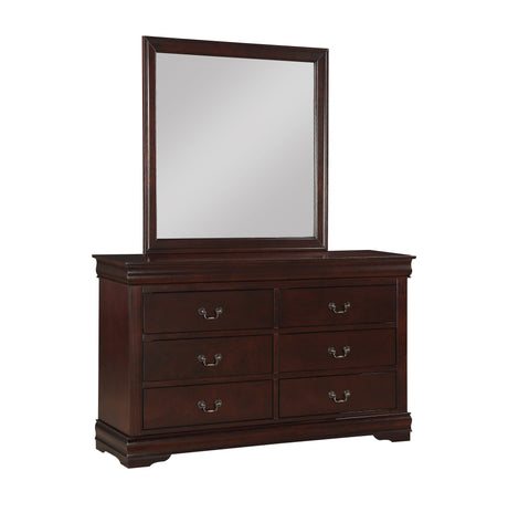 Louis Philip Cherry Sleigh Youth Bedroom Set by Crown Mark at Eve Furniture