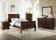 Louis Philip Cherry Sleigh Youth Bedroom Set by Crown Mark at Eve Furniture