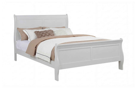 Louis Philip Greige King Bed by Crown Mark at Eve Furniture