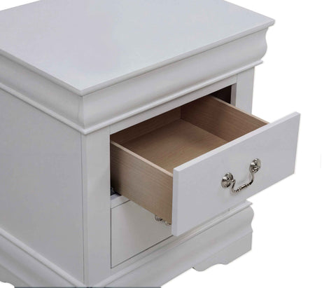 Louis Philip Greige Nightstand by Crown Mark at Eve Furniture