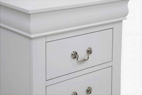 Louis Philip Greige Nightstand by Crown Mark at Eve Furniture