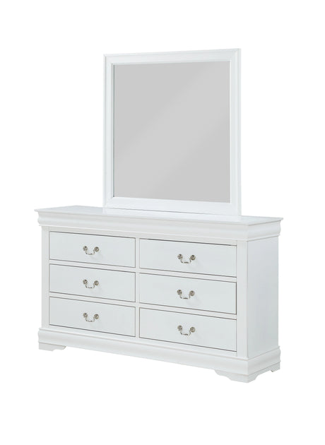 Louis Philip White Dresser by Crown Mark at Eve Furniture