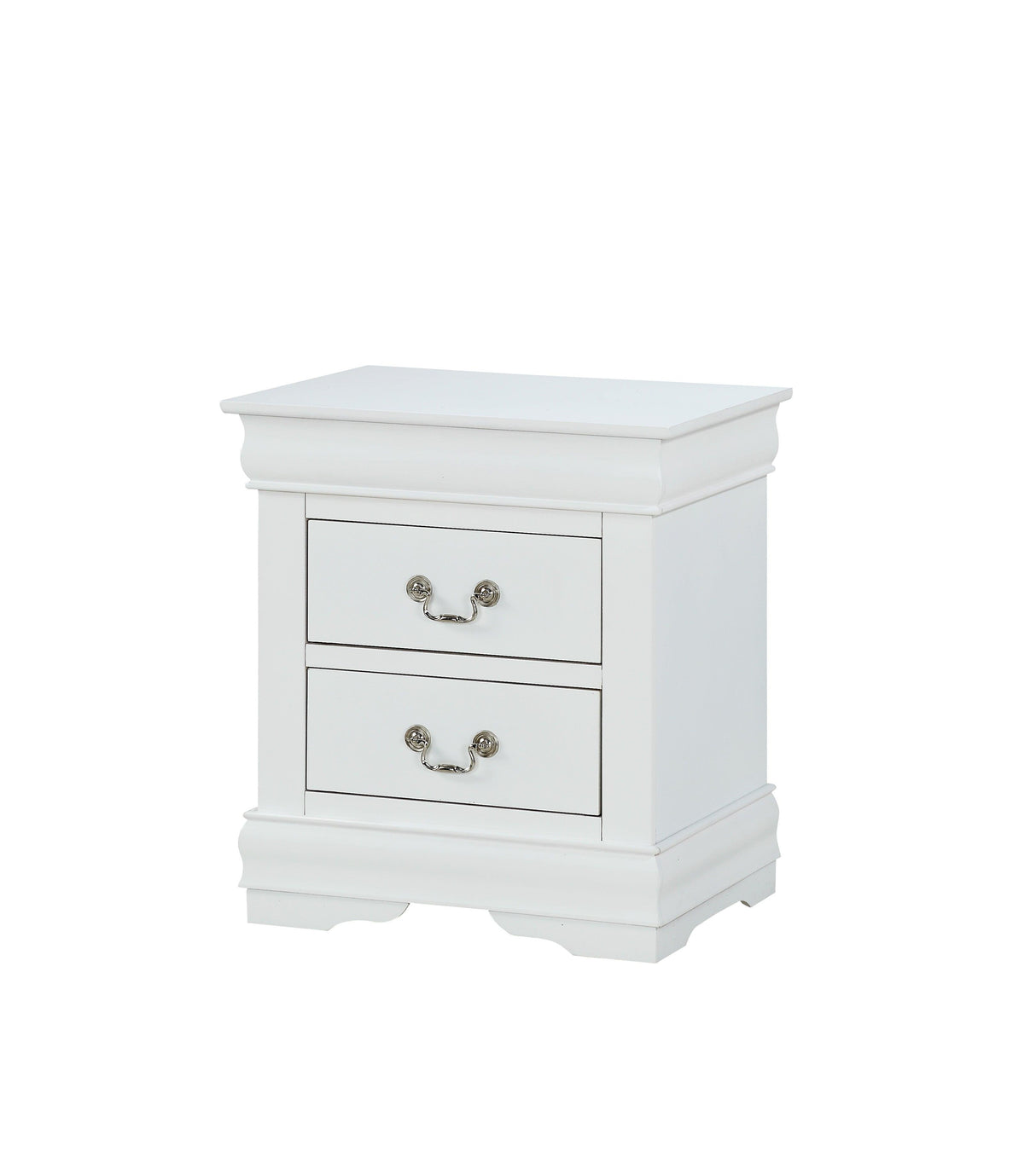 Louis Philip White Nightstand by Crown Mark at Eve Furniture