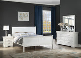 Louis Philip White Sleigh Bedroom Set by Crown Mark at Eve Furniture