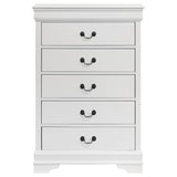 Louis Philippe 5-drawer Bedroom Chest White